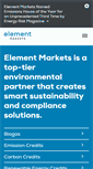 Mobile Screenshot of elementmarkets.com